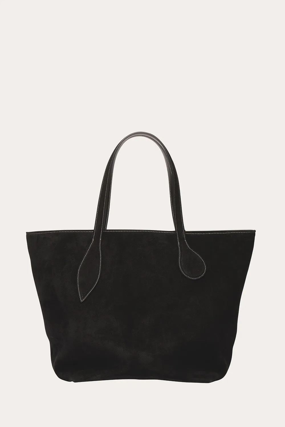 Sprout Tote Black Suede