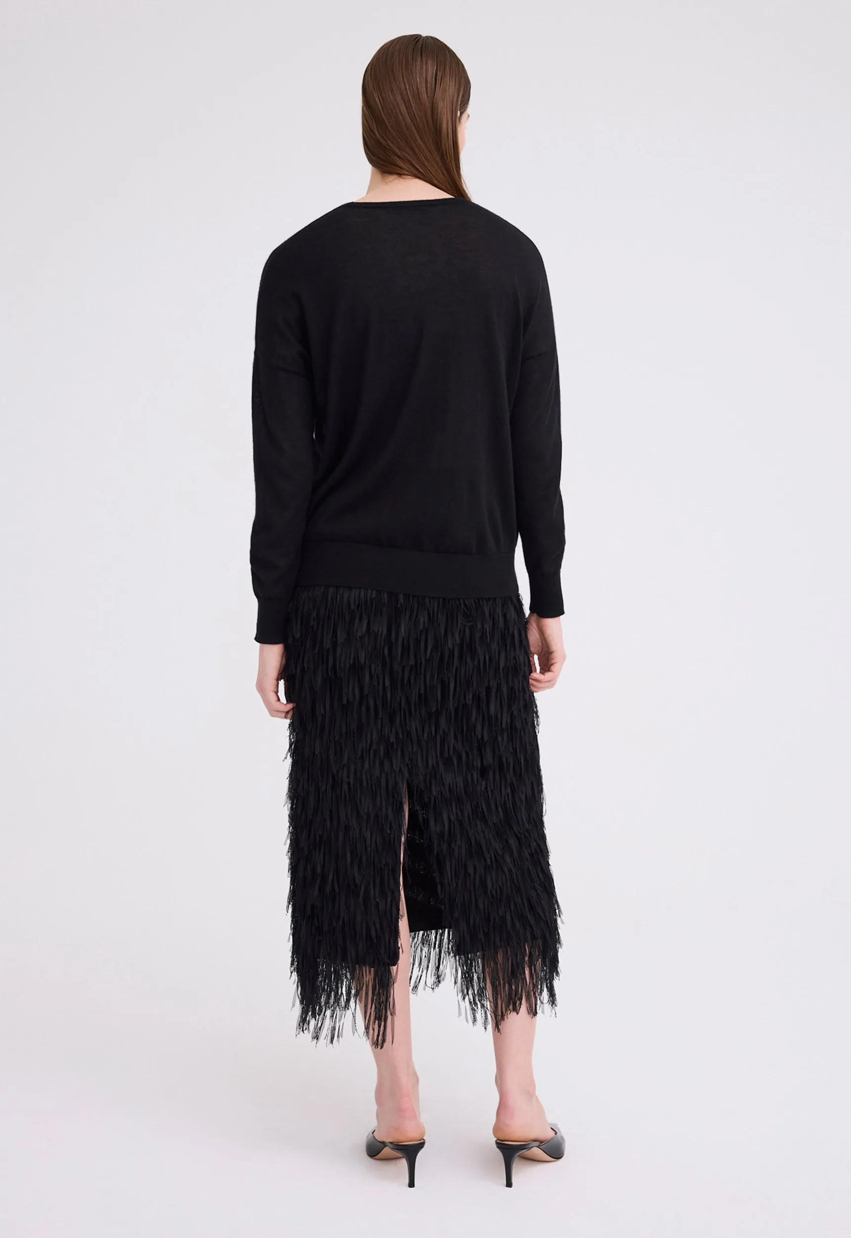 Tod Silk Cashmere Sweater - Black