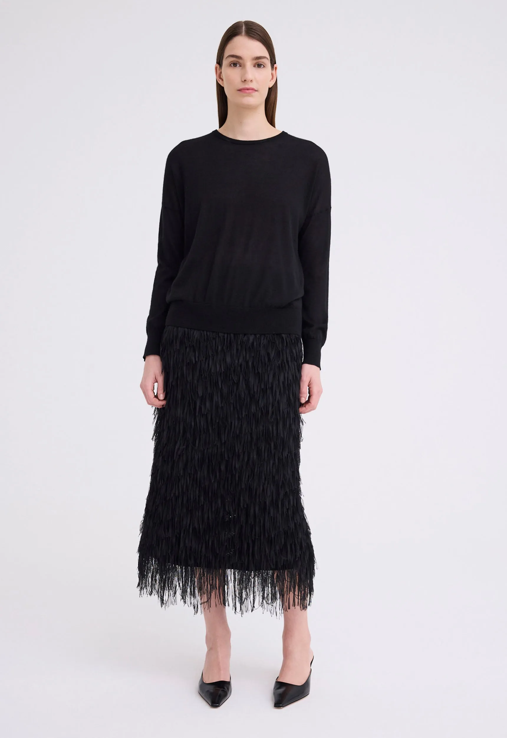 Tod Silk Cashmere Sweater - Black