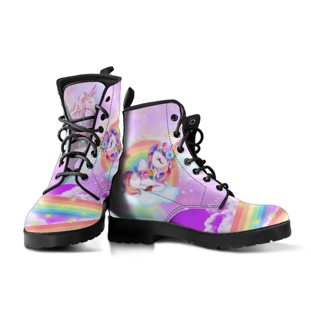 Unicorn Vegan Leather Boots