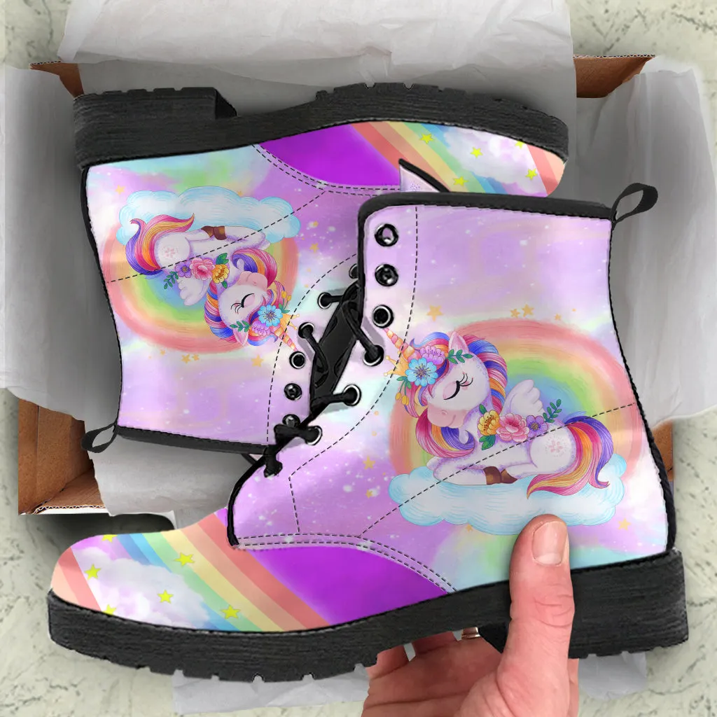 Unicorn Vegan Leather Boots