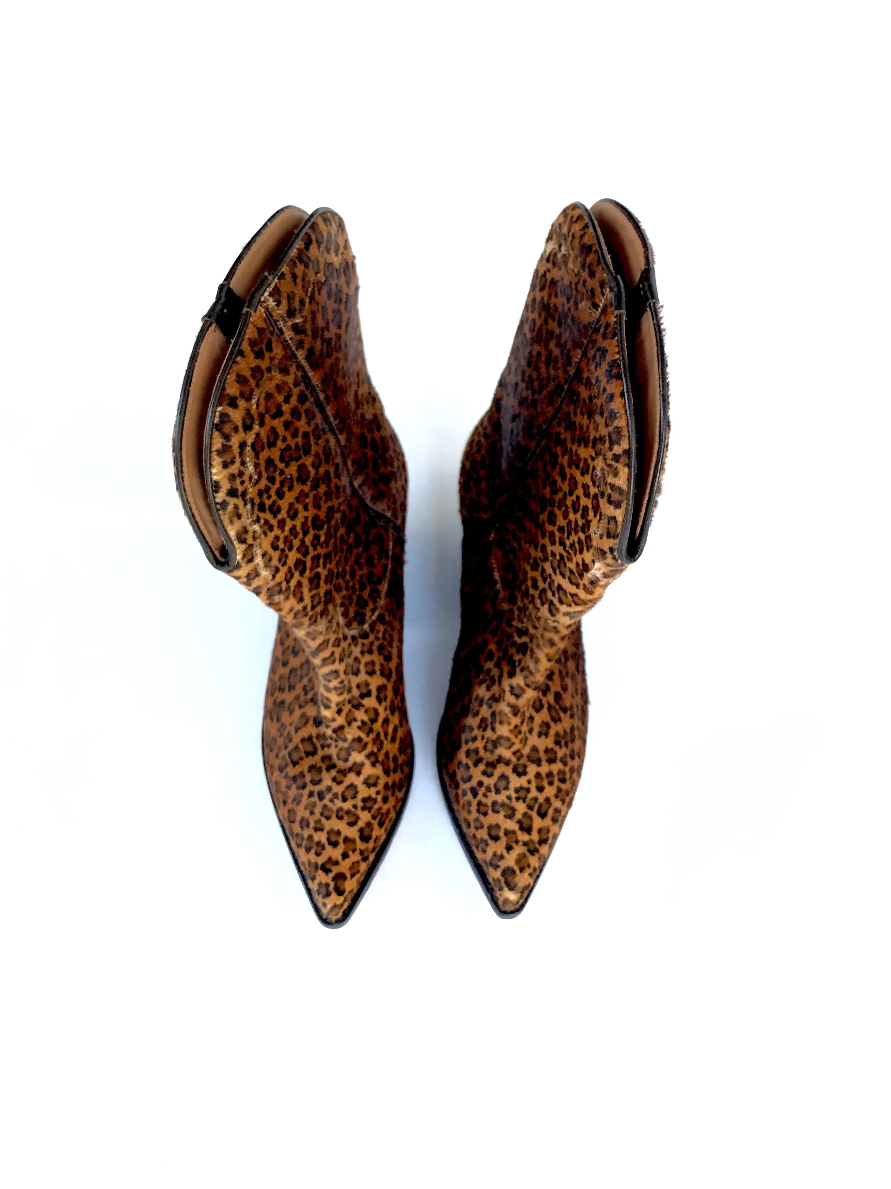 Vintage: Buttero Leopard Print Cowgirl Boots