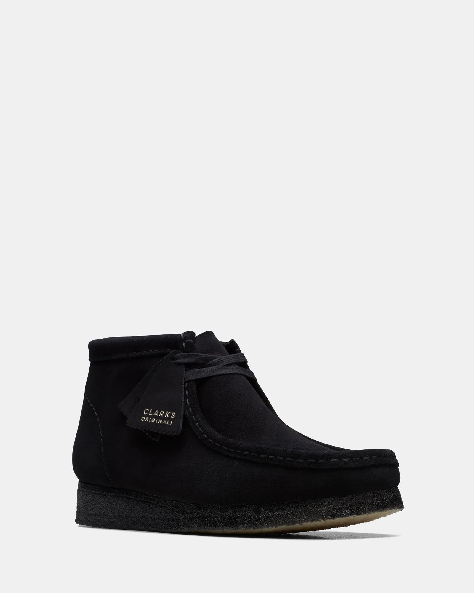 Wallabee Boot (M) Black Suede