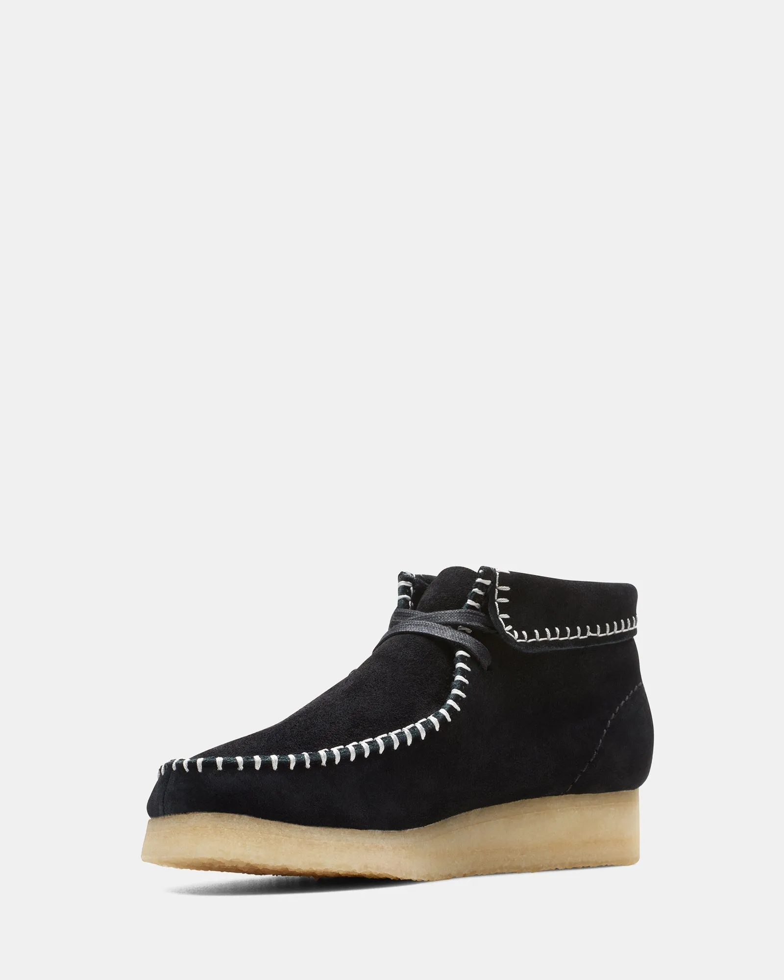 WALLABEE BOOT STITCH Black Suede