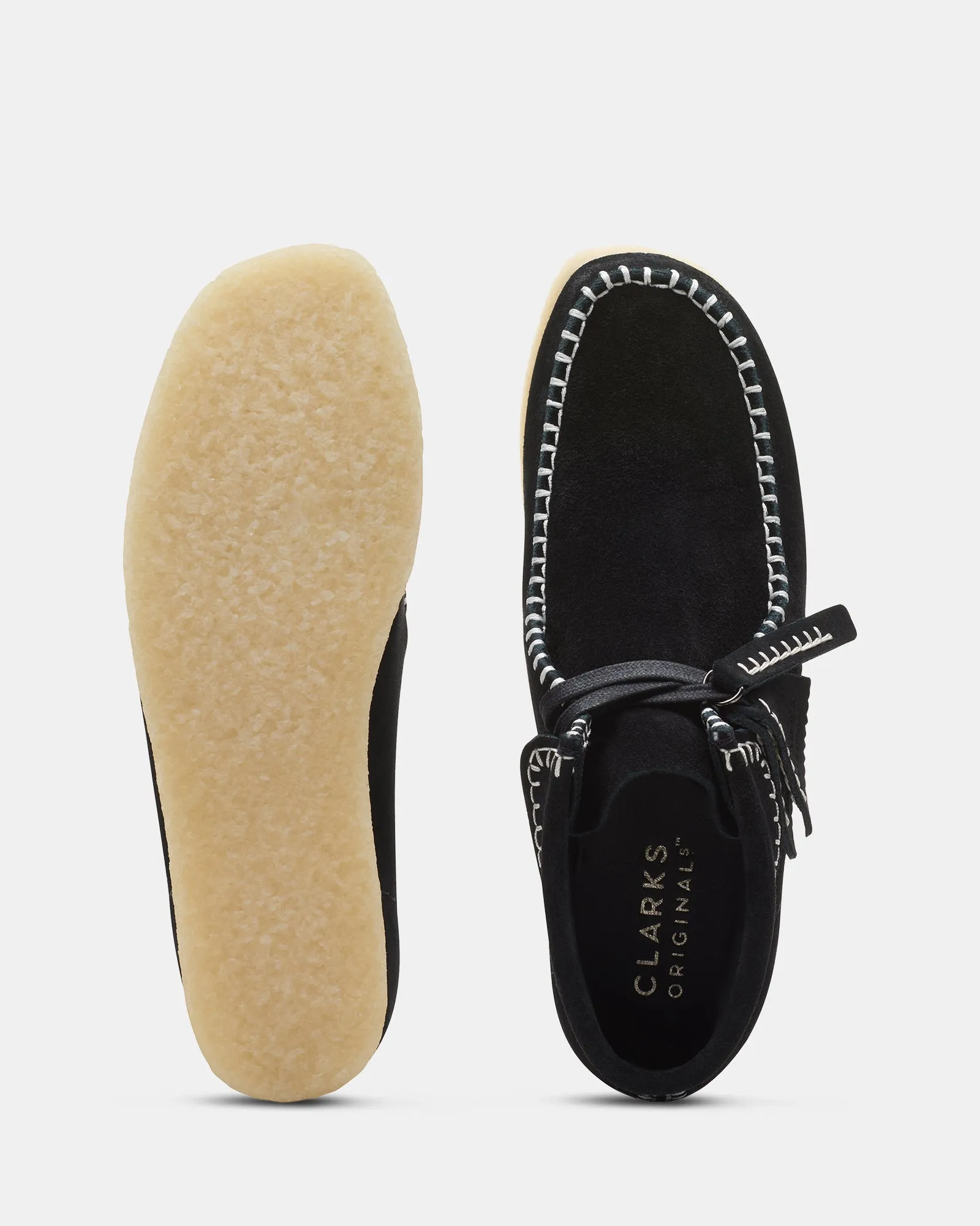 WALLABEE BOOT STITCH Black Suede