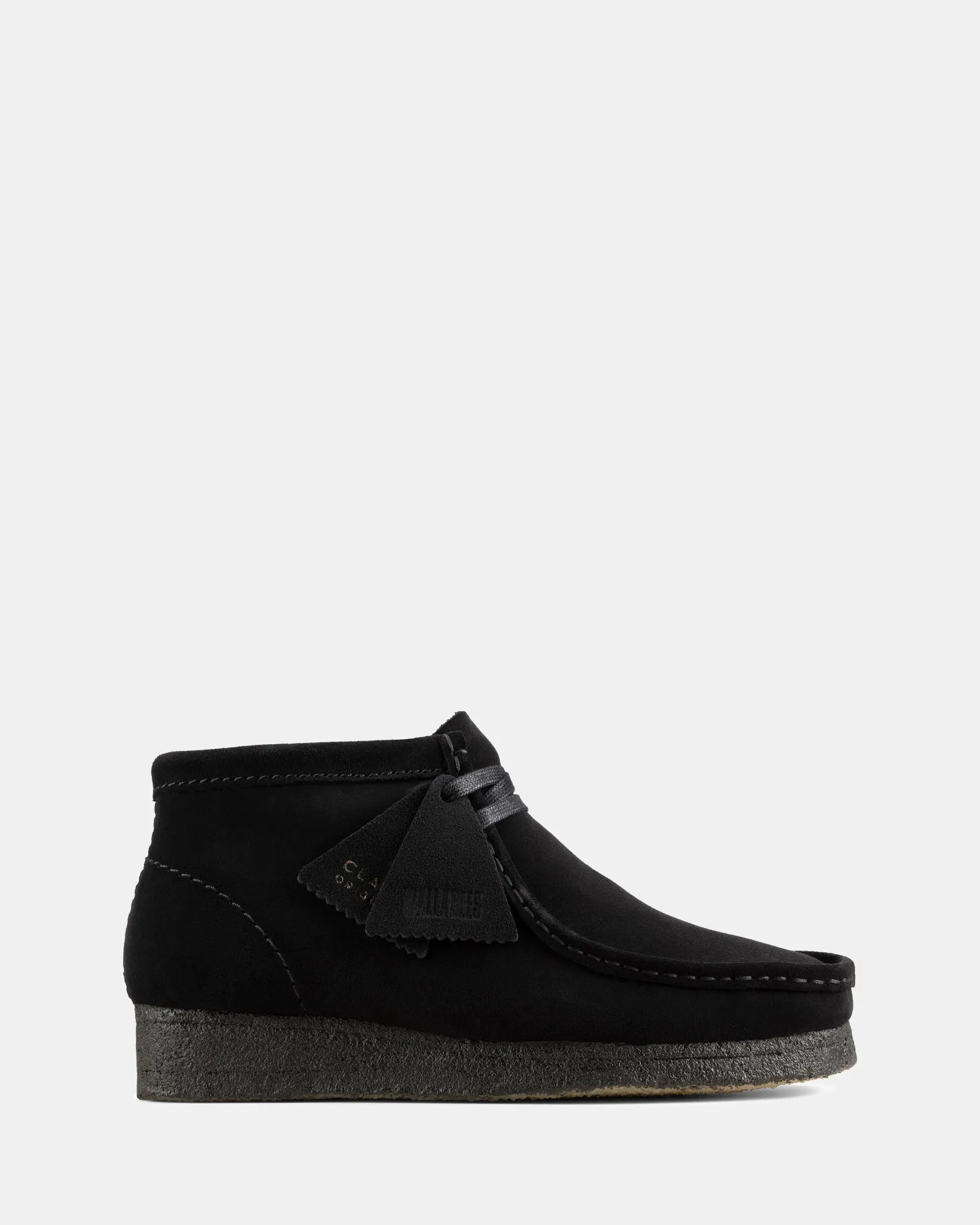 Wallabee Boot. (W) Black Suede