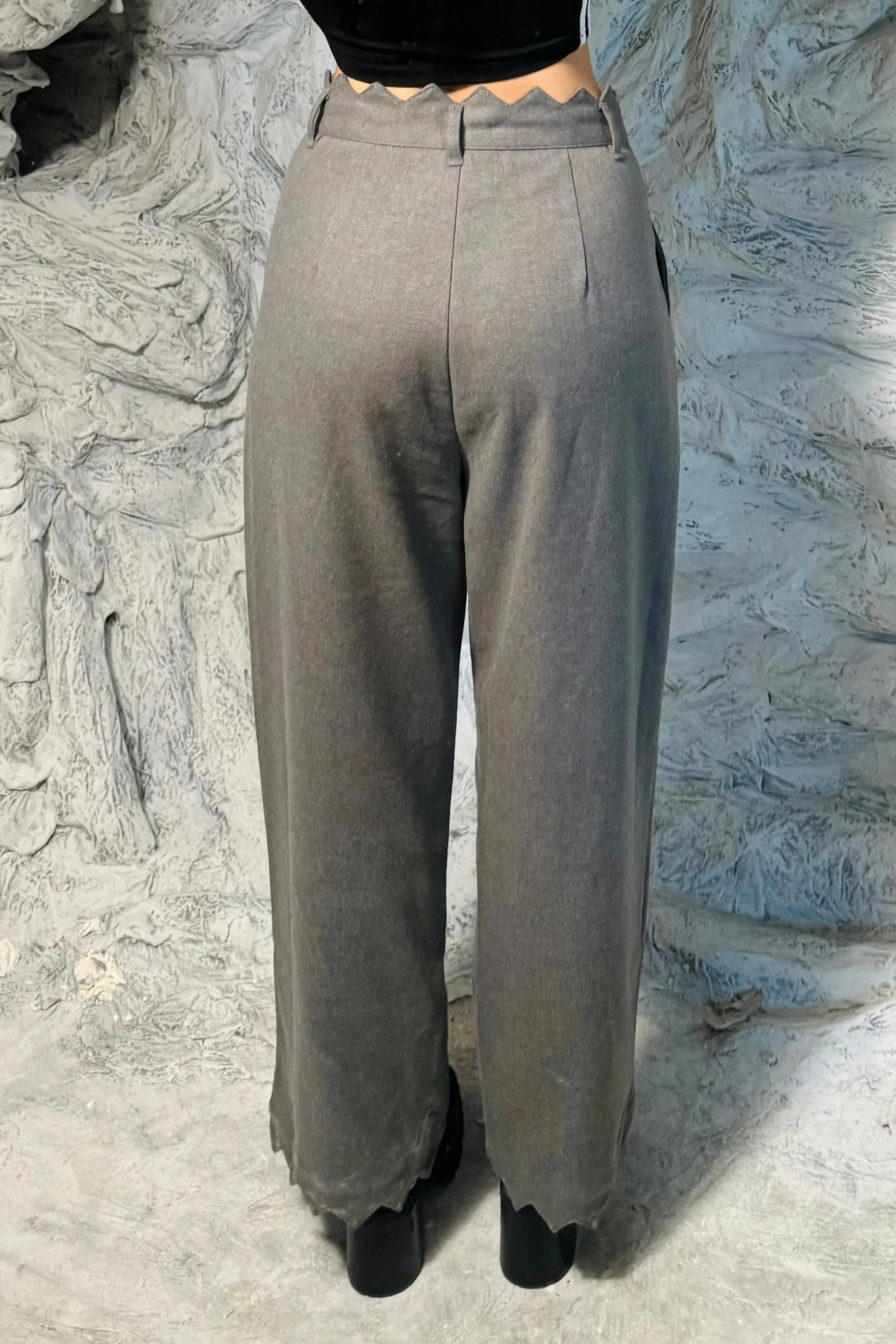 Zig Zag Dark Gray Trousers